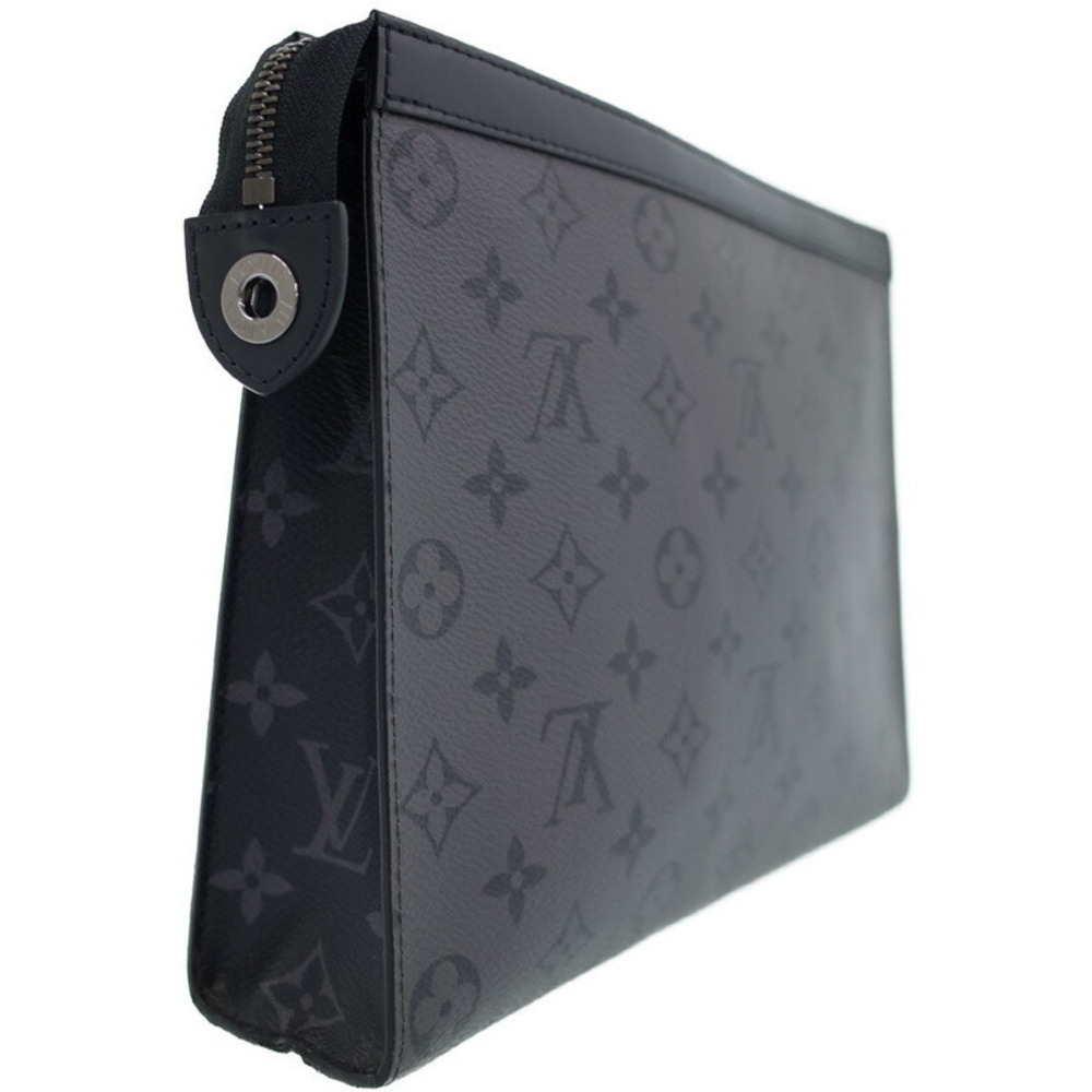 Louis Vuitton Reverse Pochette Black Clutch Voyage Eclipse Bag Monogram